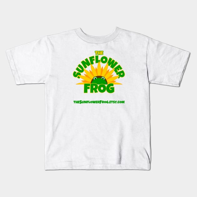 The Sunflower Frog Kids T-Shirt by DavidWhaleDesigns